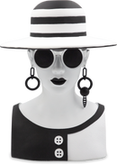 Baci Milano Busto decorativo Gli Inseparabili Mrs. White & Mr. Black