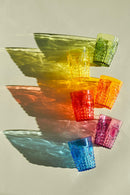 Baci Milano Set 6 pz. Bicchieri acqua trasparente colorati assortiti Baroque & Rock