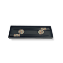 Set 2 bacchette Sushi  in legno con decoro e 2 poggia bacchette WD Lifestyle