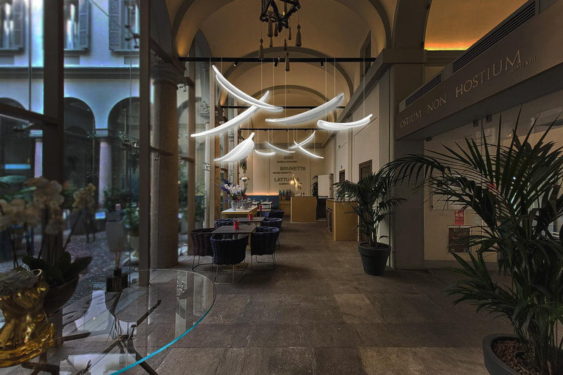 Lampada A Sospensione Led Dimmerabile con Telecomando Banana Leaf Slide