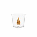 Ichendorf Milano Bicchiere Con Decoro In Vetro Borosilicato Fruits And Flowers mezza Pera