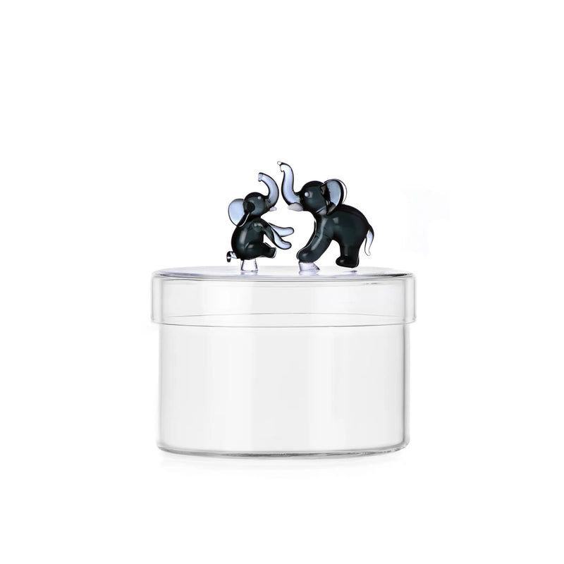 Ichendorf Milano Scatola Con Elefanti in vetro Borosilicato Tender Ties