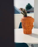 Scultura Vaso in Terracotta Man Magna Graecia SELETTI