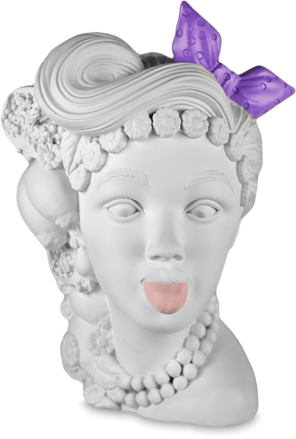 Testa Cameo decorativo L'irriverente H. 14 cm. Baci Milano