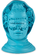 Testa Cameo decorativo La Sognatrice H. 14 cm. Baci Milano