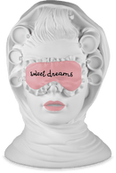 Testa Cameo decorativo La Sognatrice H. 14 cm. Baci Milano