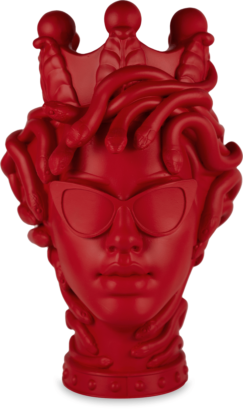 Testa Cameo decorativa La Vipera H.14 cm.  Baci Milano