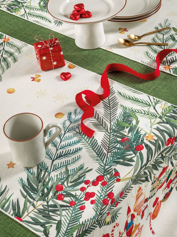 L'Oca Nera | Runner Natalizio Tavola delle Feste - Natale 2025 - Vischio