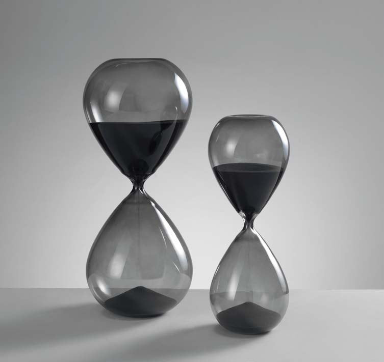 Mascagni | Clessidra Luster in vetro H 30 cm. e H 38 cm.