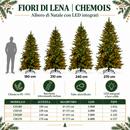 Fiori di Lena | Albero di Natale Chemois con LED – 4 Altezze