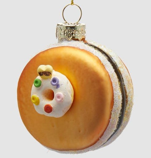 EDG Enzo De Gasperi | Macaron decorativo in vetro Natale 2025