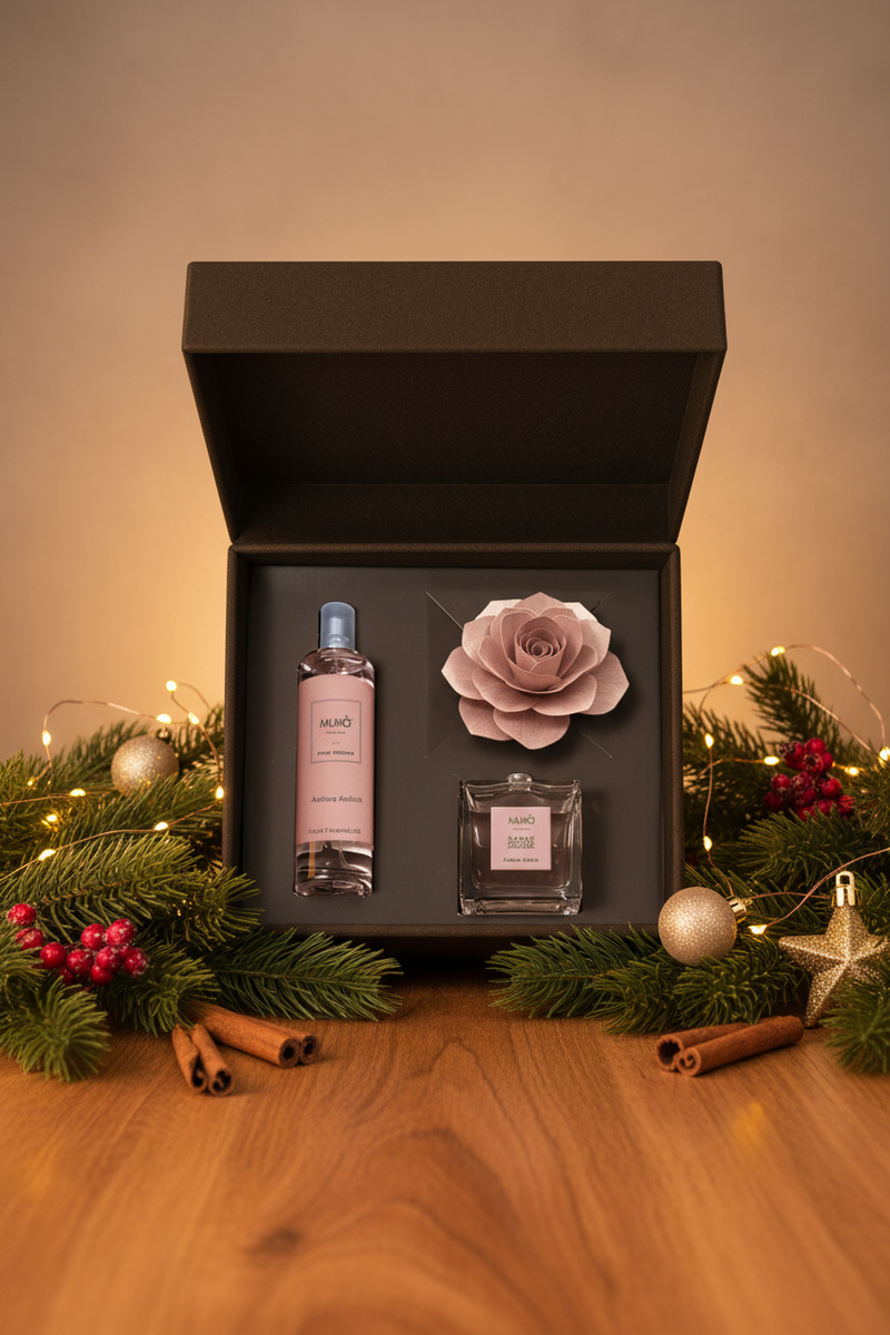 Muhà | Confezione regalo Spray + Diffusore "Rosa"