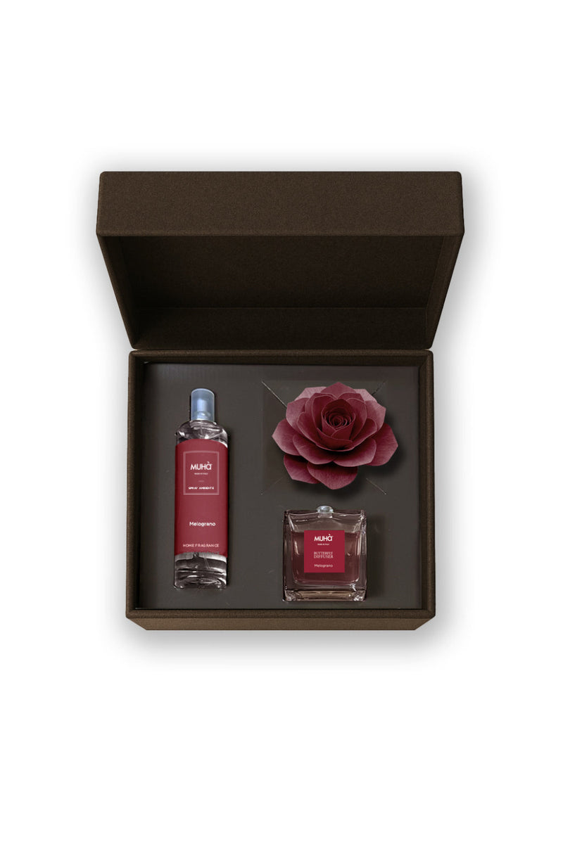 Muhà | Confezione regalo Spray + Diffusore "Rosa"