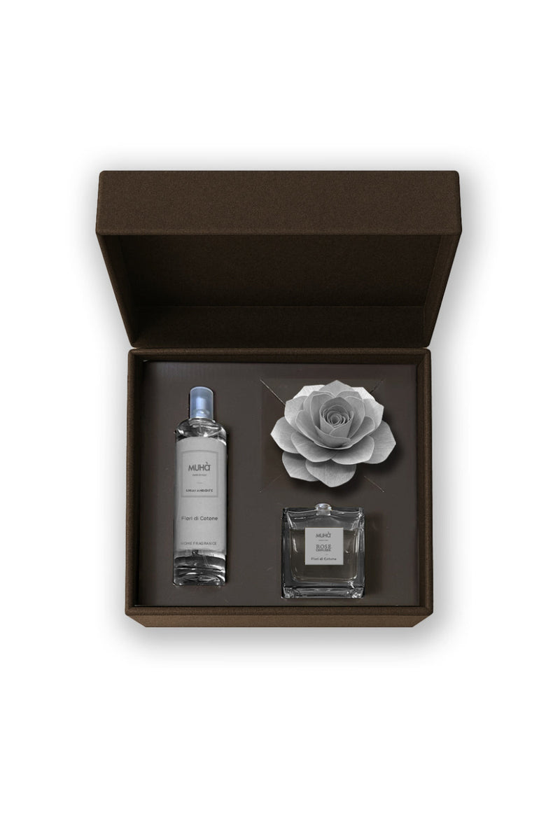 Muhà | Confezione regalo Spray + Diffusore "Rosa"