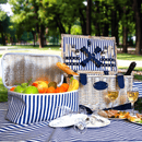 Set Cestino Da Picnic In Vimini Bianco Per 4 Persone WD Lifestyle
