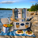 Cestino da picnic in vimini bianco per 2 persone WD Lifestyle