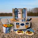 Cestino da picnic in vimini bianco per 2 persone WD Lifestyle