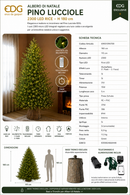 EDG Enzo De Gasperi | Albero di Natale Pino Lucciole con 2300 LED H 180 cm