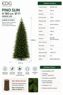 EDG Enzo De Gasperi | Albero di Natale Pino Slim H 180 cm Ø 71 senza Led