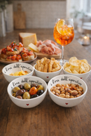 Simple Day | Set 4 Coppette in Gres “È l’ora dell’aperitivo”