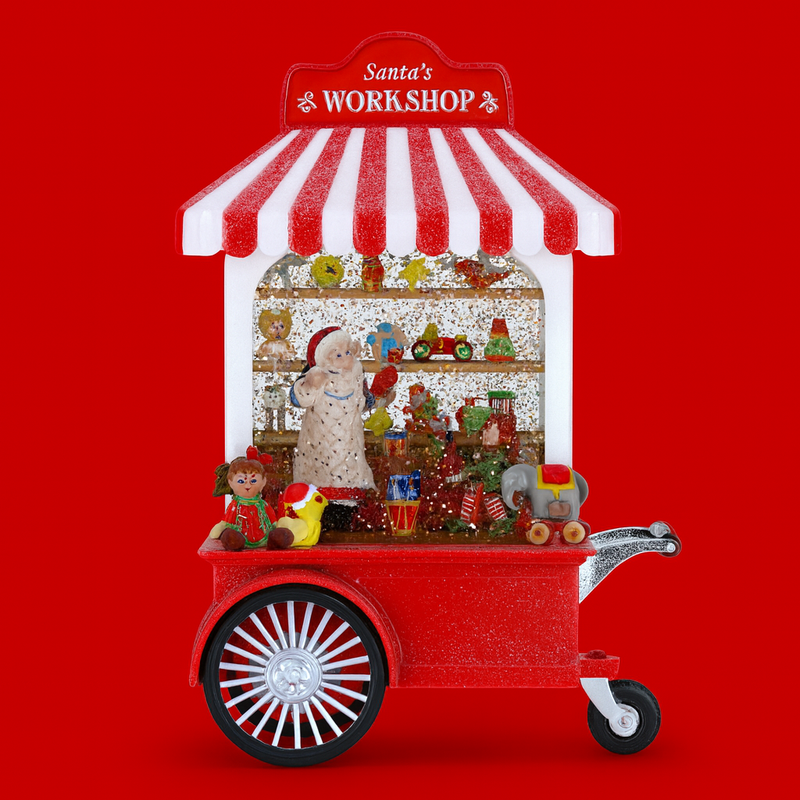 Timstor Water Ball Bottega di Babbo Natale con luci Led 🎄 Natale 2025