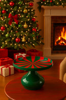 EDG Enzo De Gasperi | Alzata decorativa rotonda bicolore Natale 2025