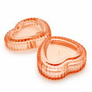 EDG Enzo De Gasperi | Candela Cuore in Vetro H 4 cm Ø 9 cm - 4 Colori