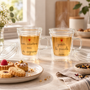 Simple Day | Tazza con Infusore in Vetro Borosilicato 400 ml – 2 Decori