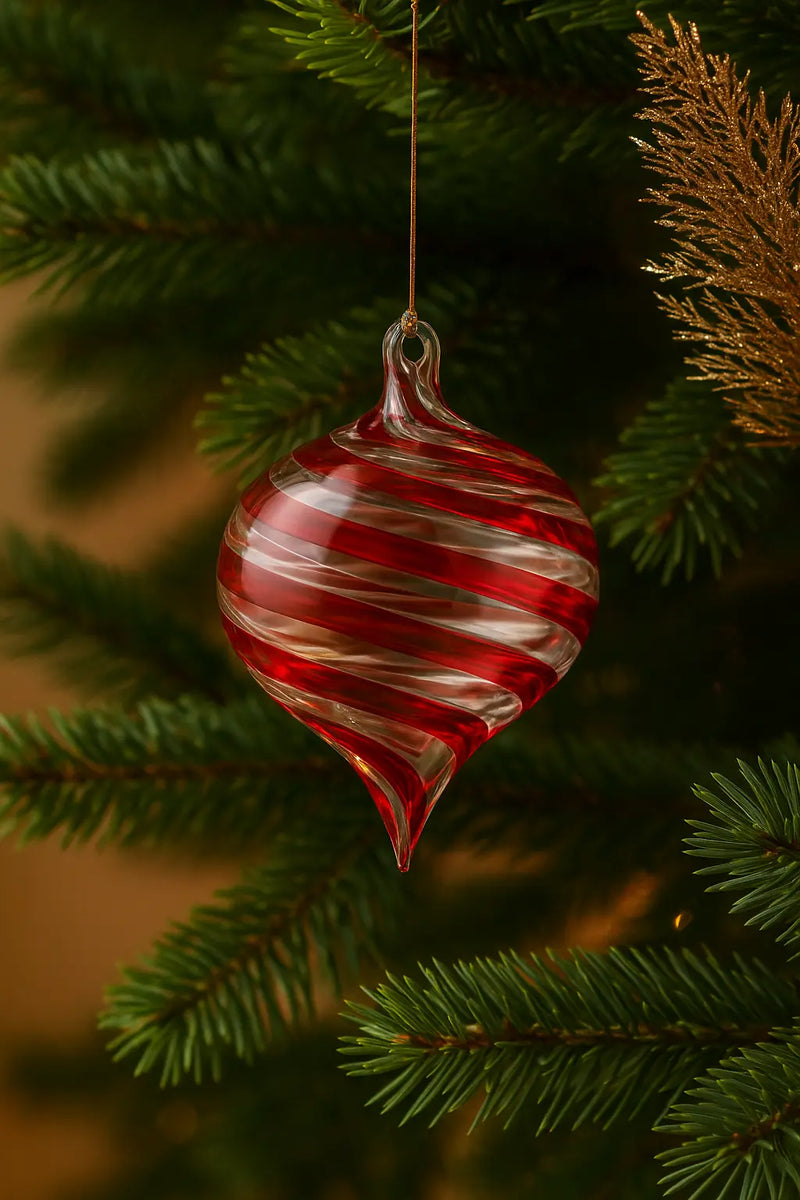 EDG Enzo De Gasperi | Decorazione Natalizia stile vortice in vetro Natale 2025