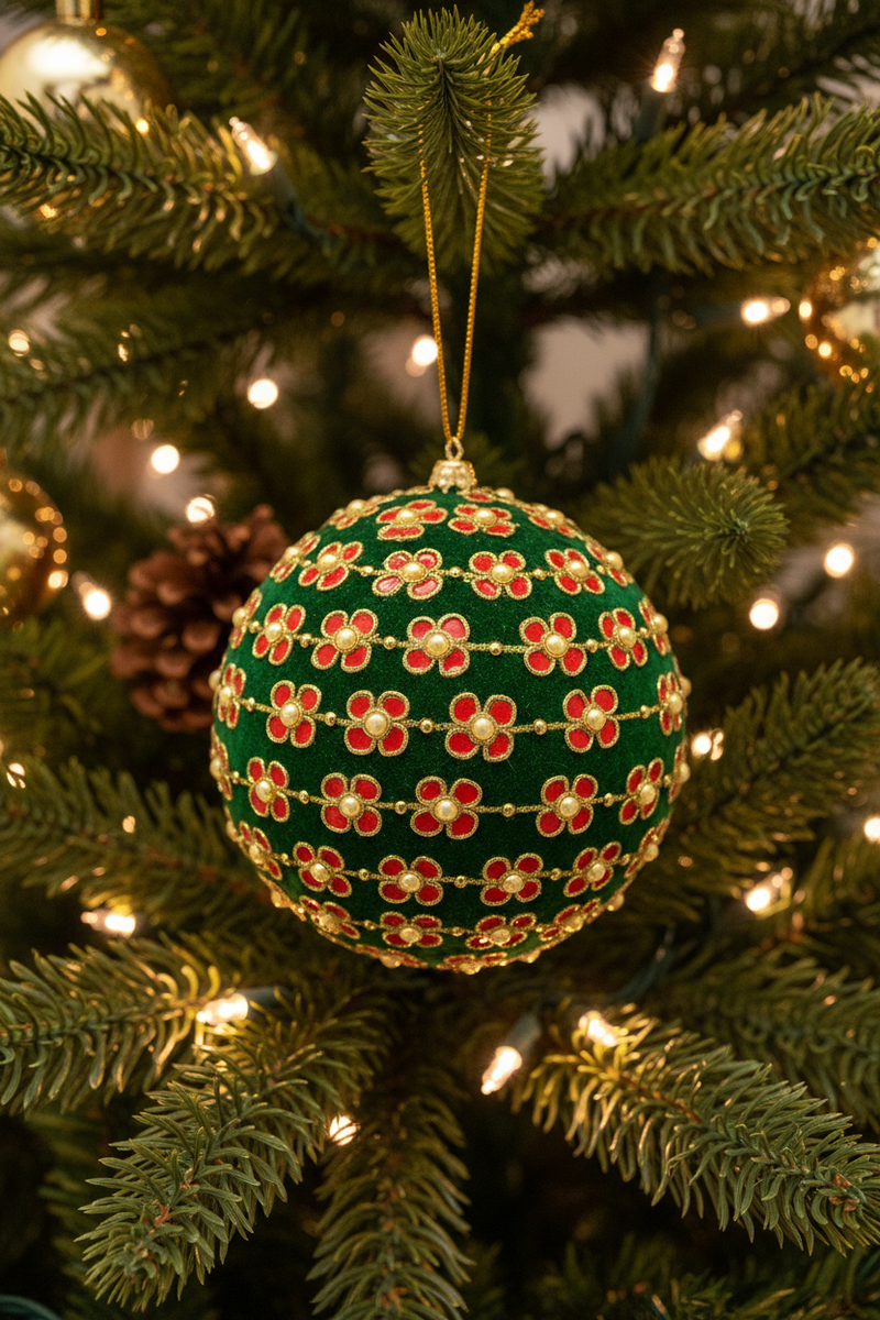 EDG Enzo De Gasperi | Palla decorativa mix di fiori Natale 2025