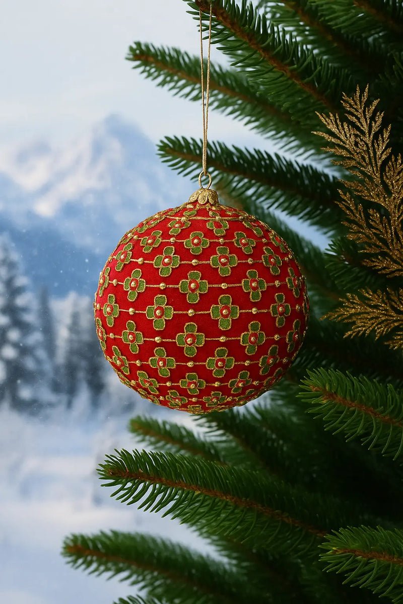 EDG Enzo De Gasperi | Palla decorativa mix di fiori Natale 2025