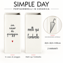 Simple Day | Portaombrelli in Ceramica H 50 cm – 2 Decori