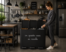 Simple Day | Pattumiera Raccolta Differenziata "In questa casa si ricicla" 3 x 15 Litri