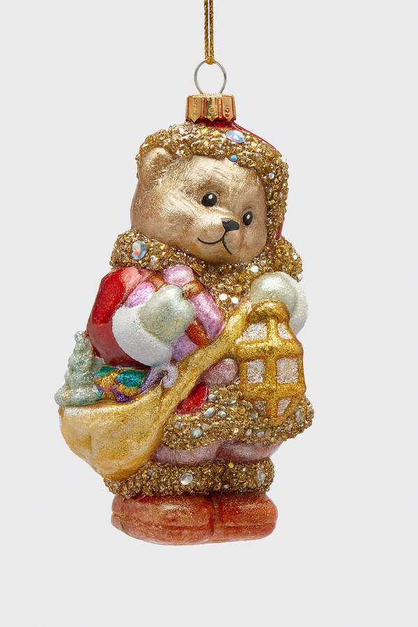 EDG Enzo De Gasperi | Orso decorativo in vetro Natale 2025