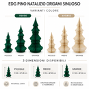EDG Enzo De Gasperi | Pino Natalizio Origami Sinuoso in Carta – 3 Dimensioni