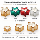 EDG Enzo De Gasperi | Candela Profumata a Stella – 3 Dimensioni e 4 Colori