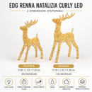 EDG Enzo De Gasperi | Renna Natalizia Curly LED – 2 Dimensioni