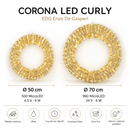 EDG Enzo De Gasperi | Corona LED Curly – 2 Dimensioni