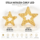 EDG Enzo De Gasperi | Stella Natalizia Curly LED – 2 Dimensioni