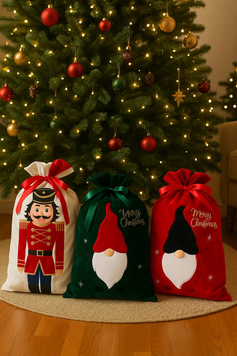 Timstor Borsa Natalizia con Decoro Schiaccianoci e Gnomo 🎄🎉 Natale 2025
