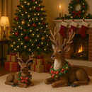 Fiori di Lena | Cervo marrone in resina Natale 2025