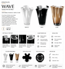 Onlylux | Vaso Wave in Vetro – H 40 cm