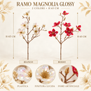 EDG Enzo De Gasperi | Ramo Magnolia Glossy H 65 cm – 2 Colori