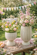 EDG Enzo De Gasperi | Vaso Righe Bombato Con Piede