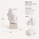 Seletti Vaso Amor Volat in Porcellana H 30 cm