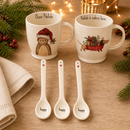Simple Day Set 3 Cucchiaini Natalizi in Gres 13 cm