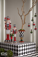 EDG Enzo De Gasperi | Vaso a coppa decorativo in stile scacchi Natale 2025