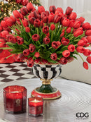 EDG Enzo De Gasperi | Vaso a coppa decorativo in stile scacchi Natale 2025