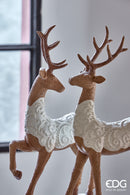 Enzo De Gasperi Renna Marzapane in Poliresina Natale 2025