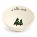 Simple Day | Insalatiera Natalizia in Gres Effetto Organico Ø 20 cm – 3 Decori